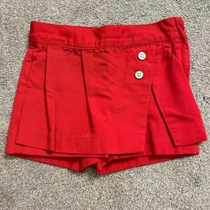 Janie and Jack red skort